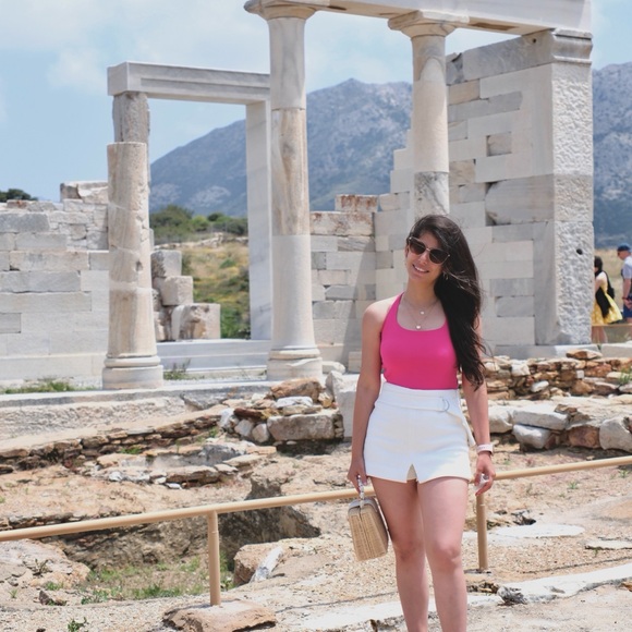 Zara Women's White Textured Shorts - Picture 4 of 4